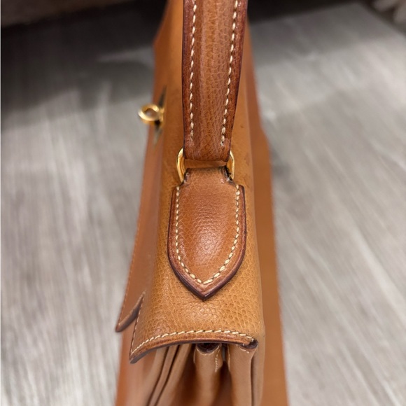 Authentic HERMES vintage KELLY 28 gold Courchevel Circa 1963 🦄 - Picture 11 of 16